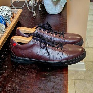 Marc Joseph Men's 'Akron St' Leather Dress Sneakers, Brown, Sz 12 (with box)